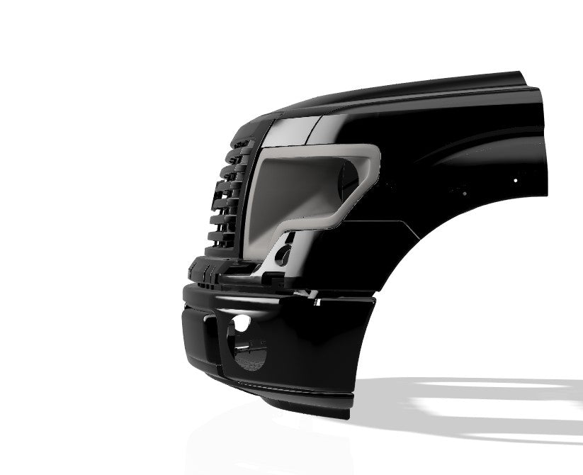 Lenz Composites ABS Headlight Intake Duct - F-150 detail