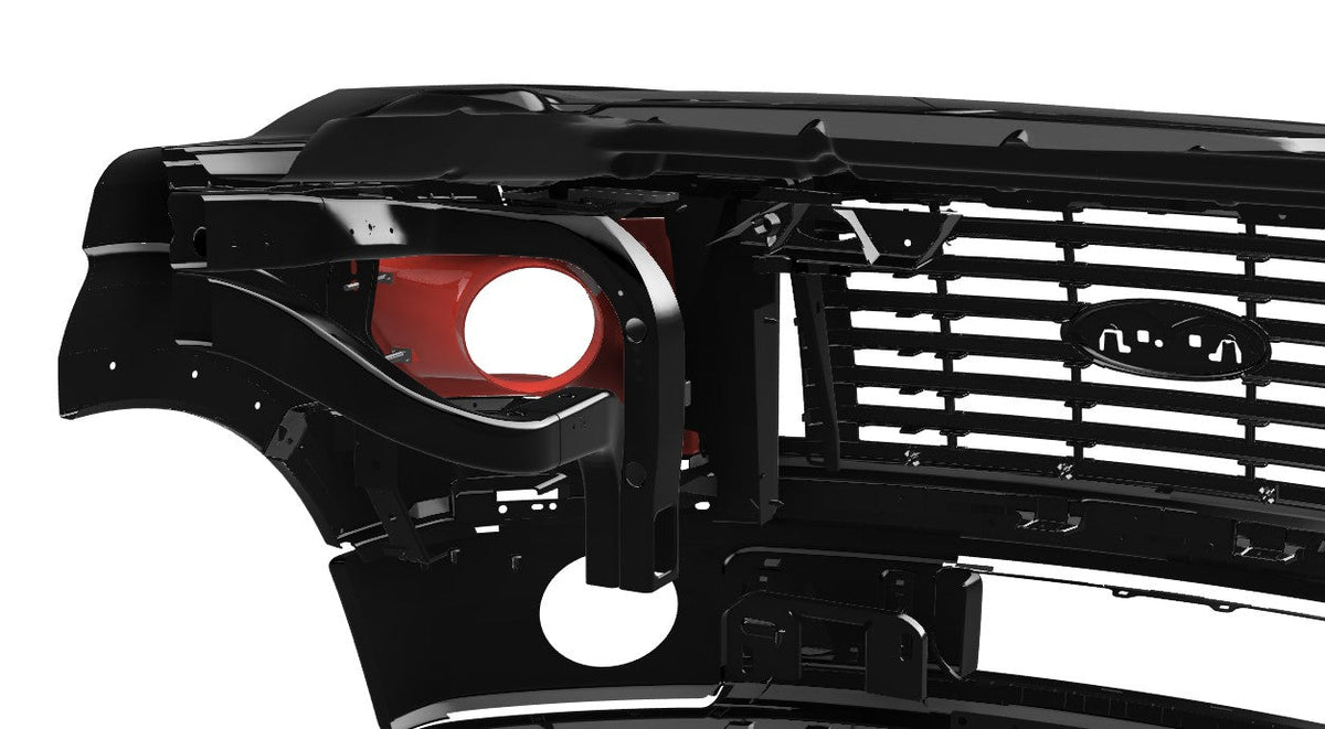 Lenz Composites ABS Headlight Intake Duct - F-150 detail