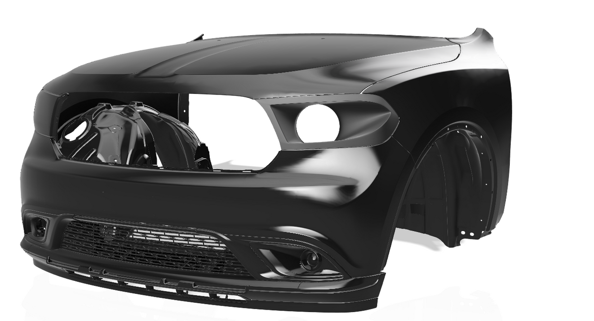 Lenz Composites ABS Headlight Intake Duct (2014-2020 Dodge Durango)