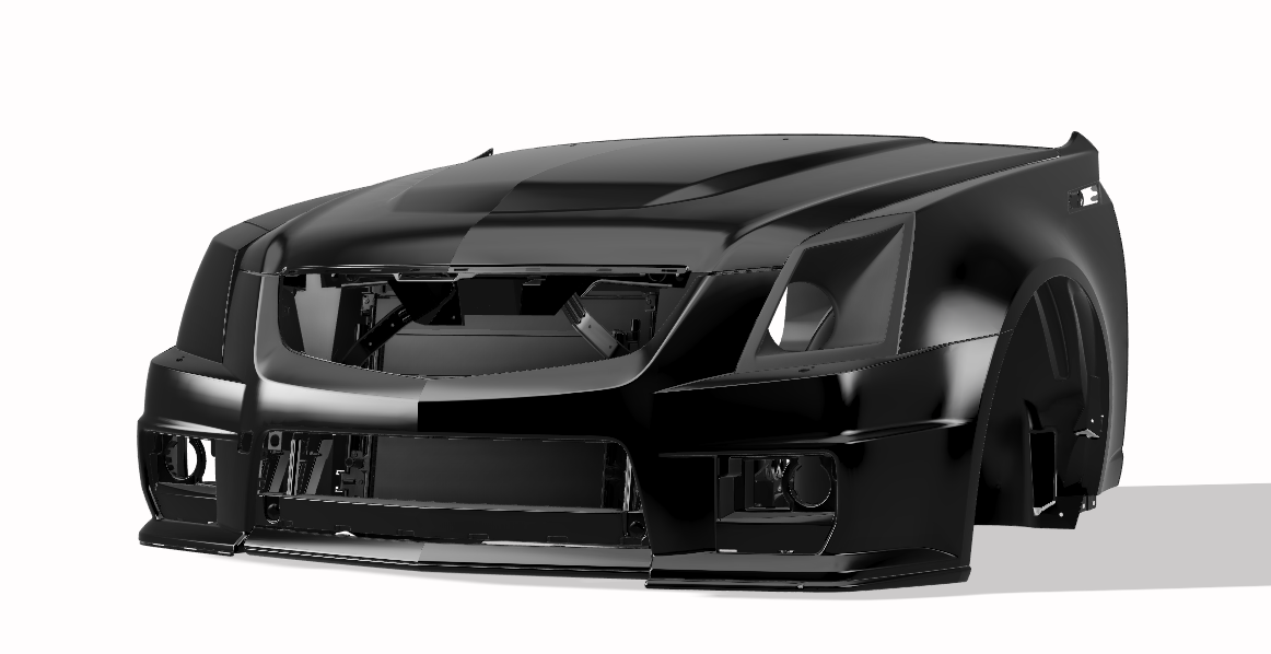 Lenz Composites ABS Headlight Intake Duct 2009-2015 Cadillac CTS-V