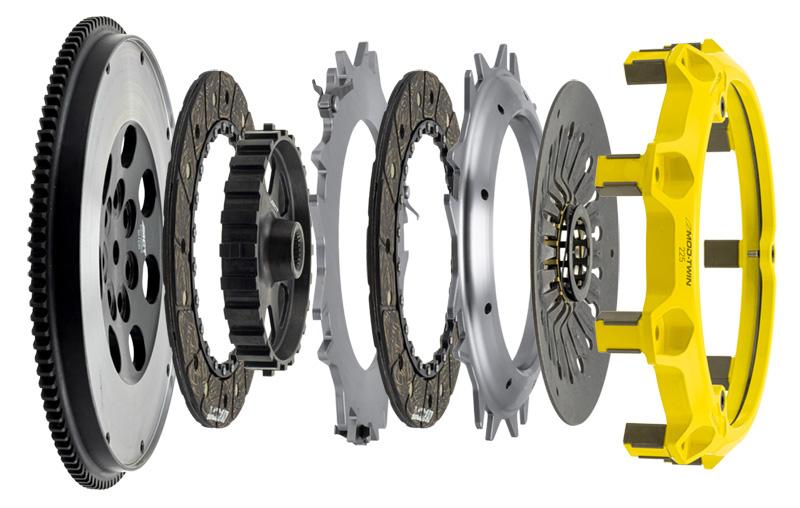 ACT Clutches ACT Mod-Twin 225 XT Rigid Street (2003-2006 Lancer) - T2S-M03