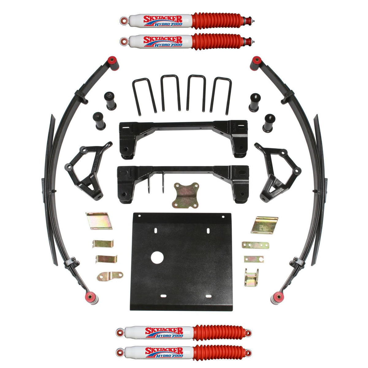 Skyjacker Suspension Lift Kit 86-89 4Runner w/Shock 4 Inch Lift 3.25 Inch Wide Rear U-Bolts Red - T432RKS-H