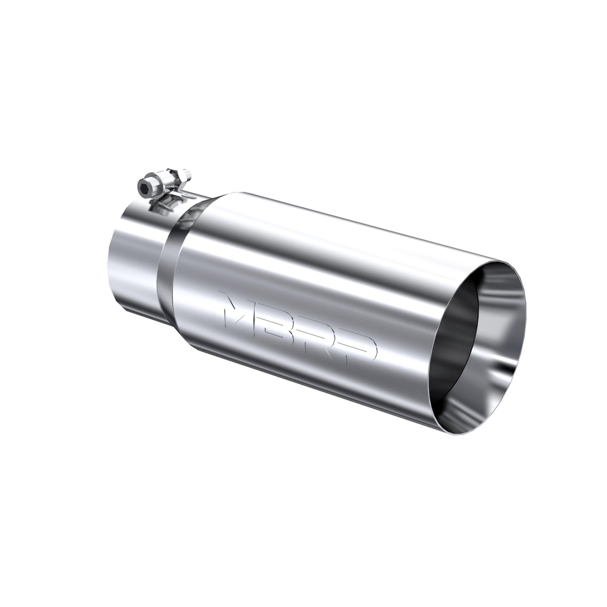 MBRP 5" Od.. Dual Wall Straight. 4" Inlet. T304 Stainless Steel. - T5049