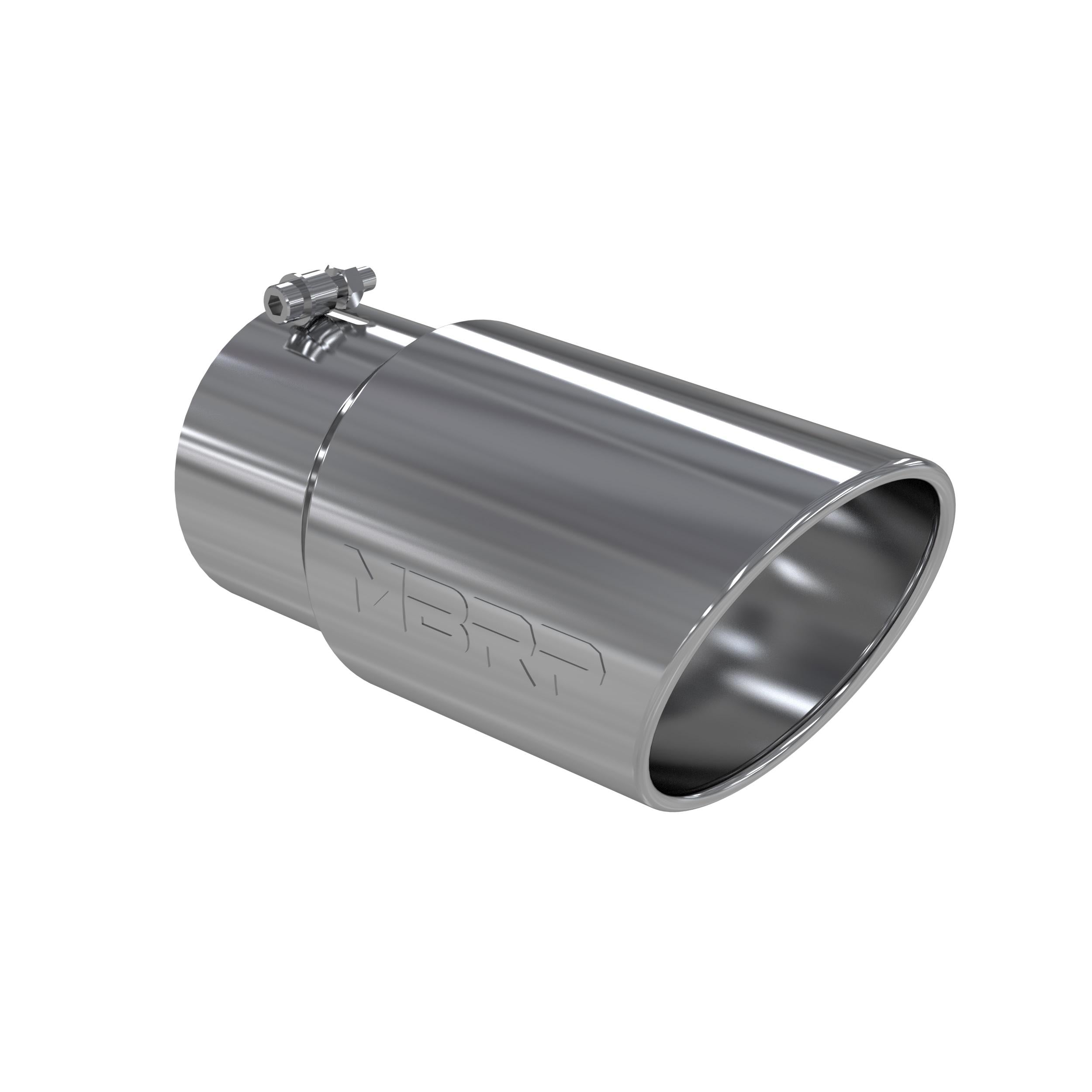 MBRP Tip. 6In. O.D. Angled Rolled End 5In. Inlet 12In. Length. T304. - T5075