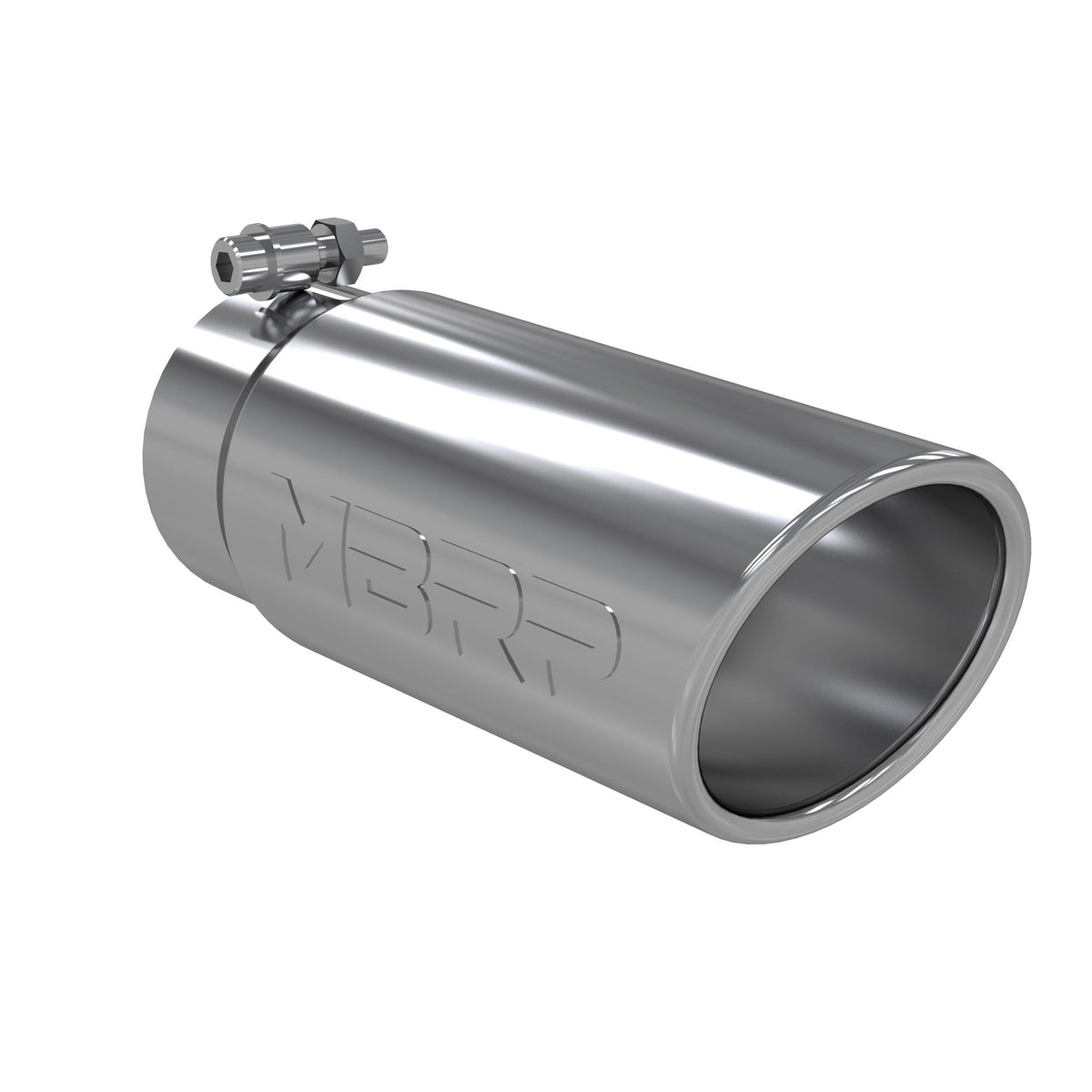 MBRP Tip. 4In. O.D. Angled Rolled End 3In. Inlet 10In. Length. T304. - T5112