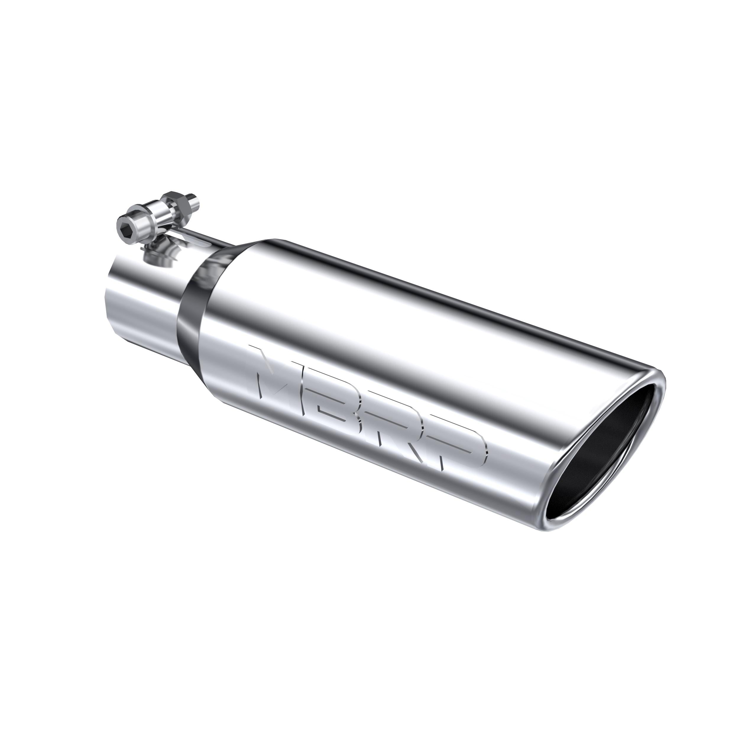 MBRP Tip. 3In. O.D. Angled Rolled End 2In. Inlet 10In. Length. T304. - T5113