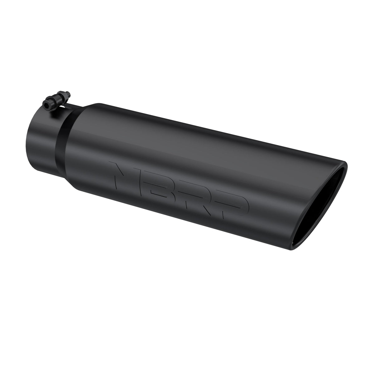 MBRP Tip. 5In. O.D.. Angled Rolled End. 4In. Inlet 18In. In Length. Blk. - T5124BLK