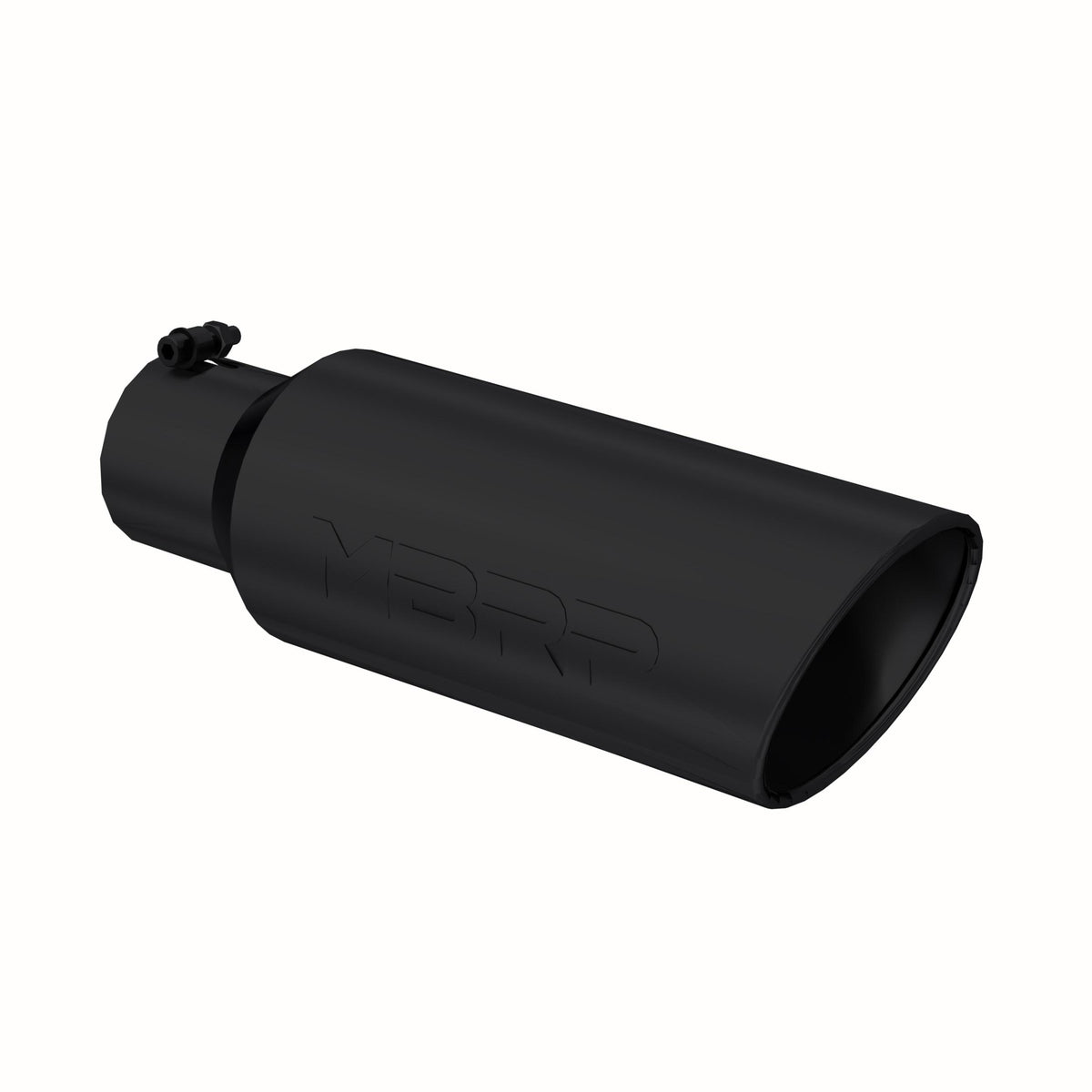 MBRP Tip. 6In. O.D.. Rolled End. 4In. Inlet 18In. In Length. Blk - T5130BLK