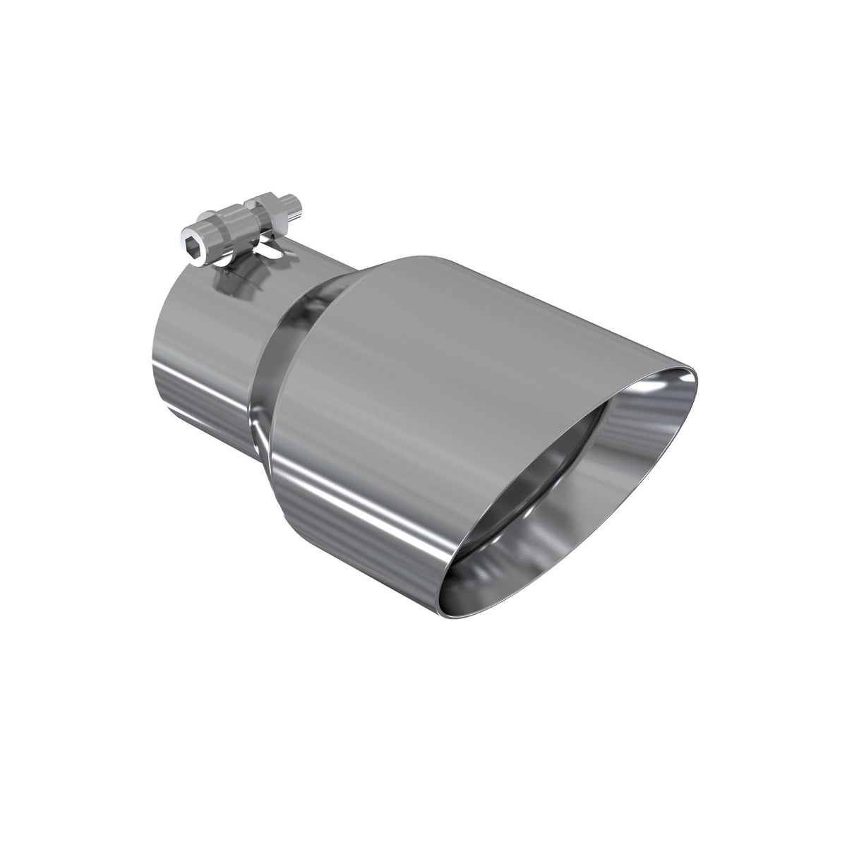 MBRP 3" Id. 4.5" Od. 8" Length. Dual Wall Angled. T304. - T5151