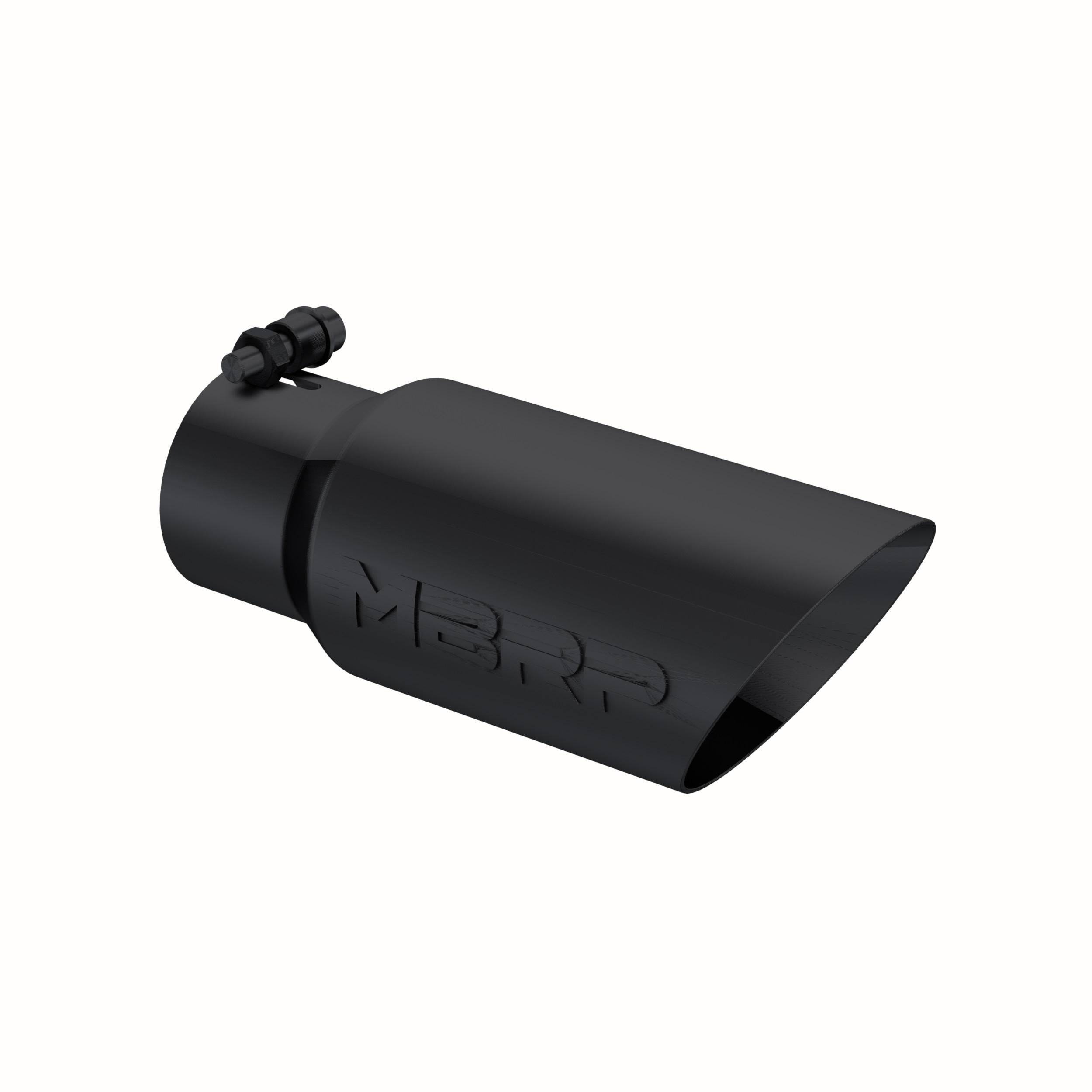 MBRP Tip. 4In. O.D.. Dual Wall Angled. 3In. Inlet. 10In. Length. Blk - T5156BLK