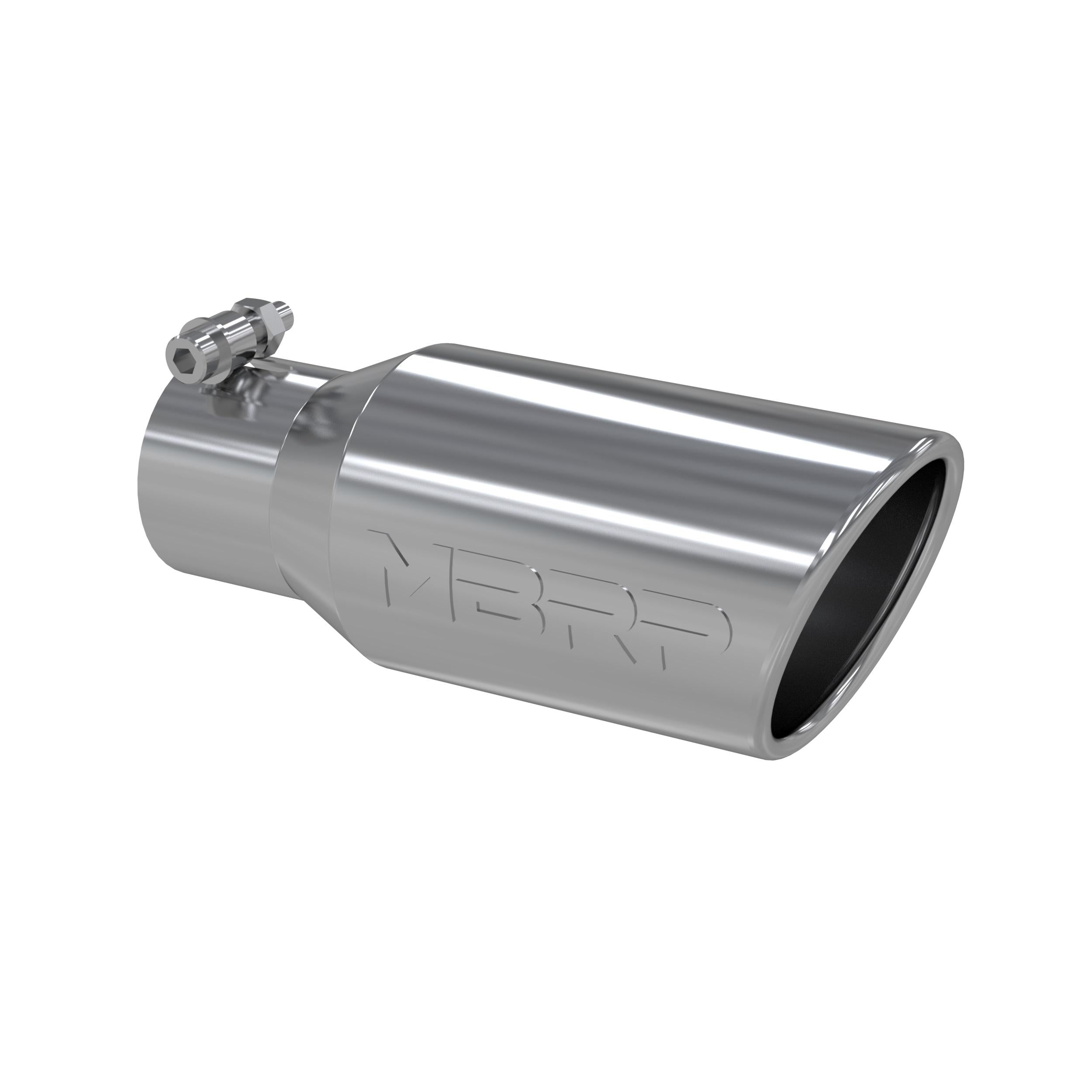 MBRP Tip. 4In. O.D. Angled Rolled End 2 3/4In. Inlet 10In. Length. T304. - T5157