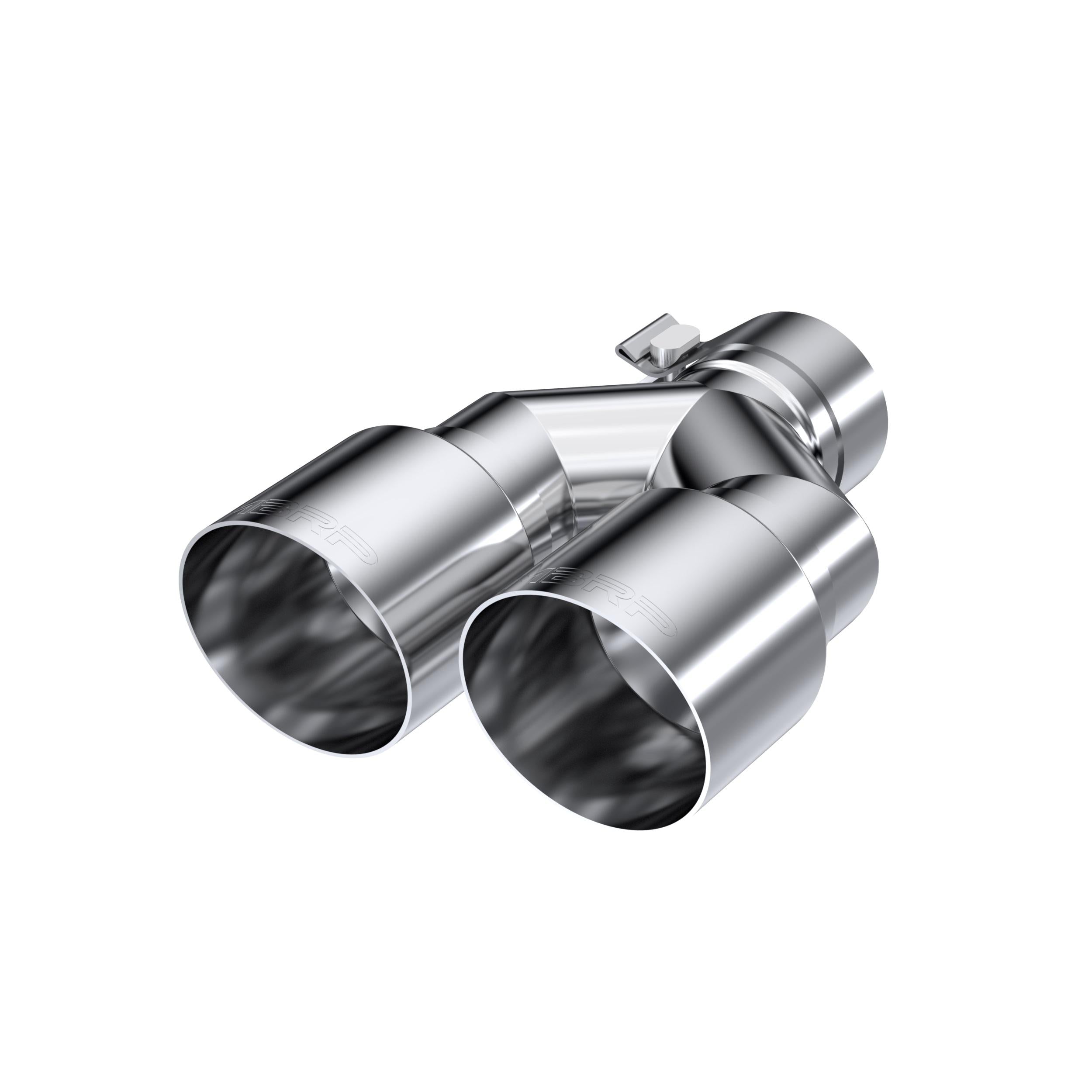 MBRP T304 Stainless Steel Tip; 2.5" inlet, Dual 3.5" OD Out single wall - Passenger Side - T5170