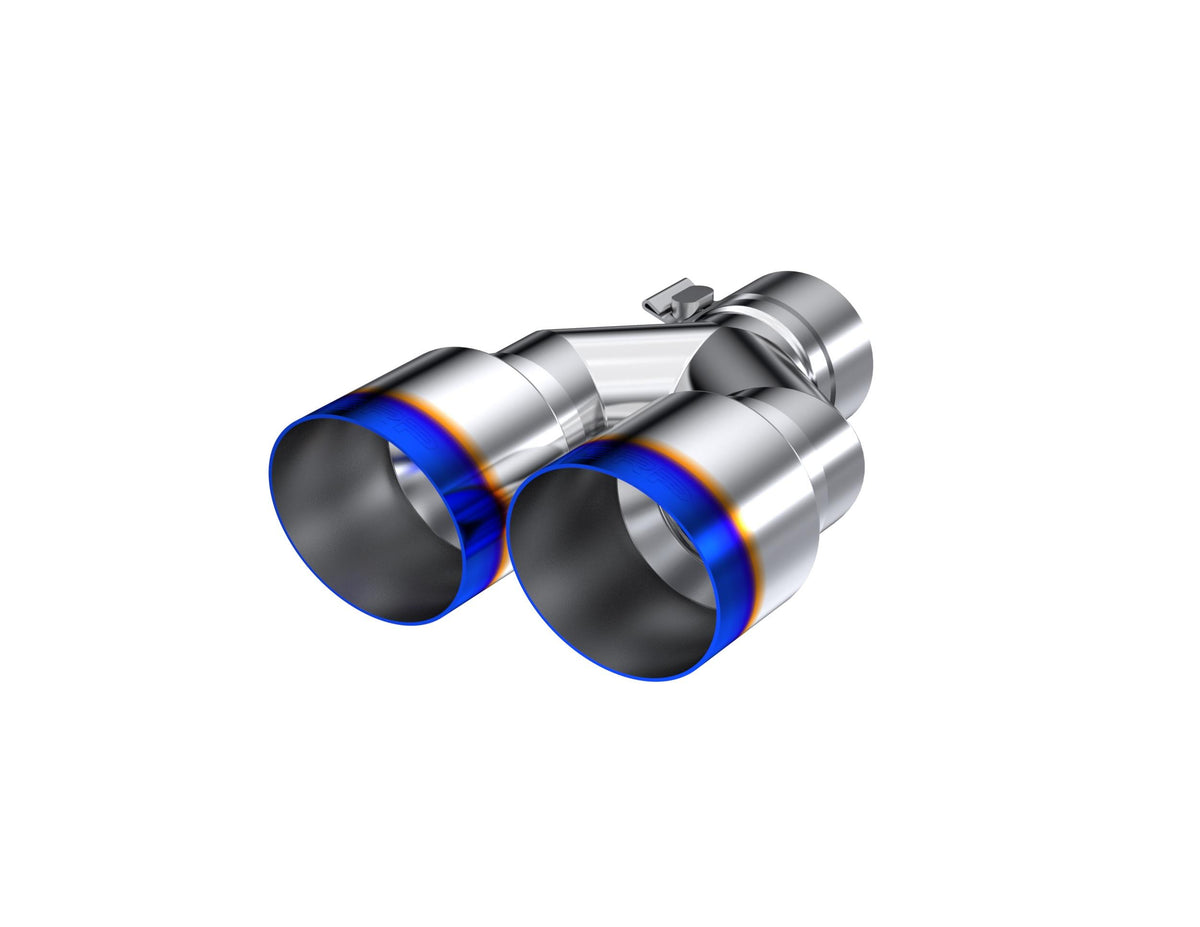 MBRP 2.5" Inlet Exhaust Tip. T304 Stainless Steel, Burnt End. - T5170BE