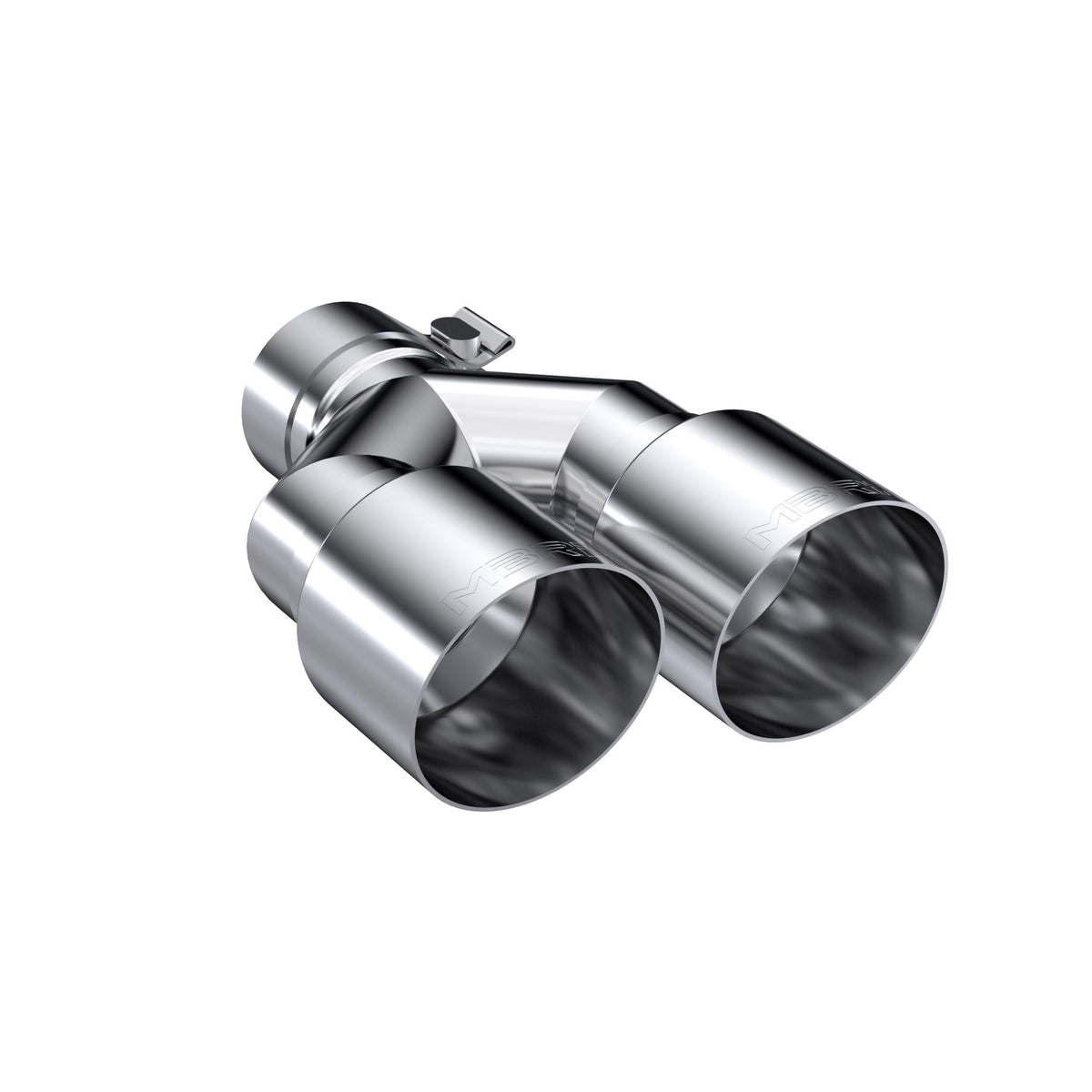 MBRP T304 Stainless Steel Tip;  2.5" inlet, Dual 3.5" OD Out single wall - Driver Side - T5171