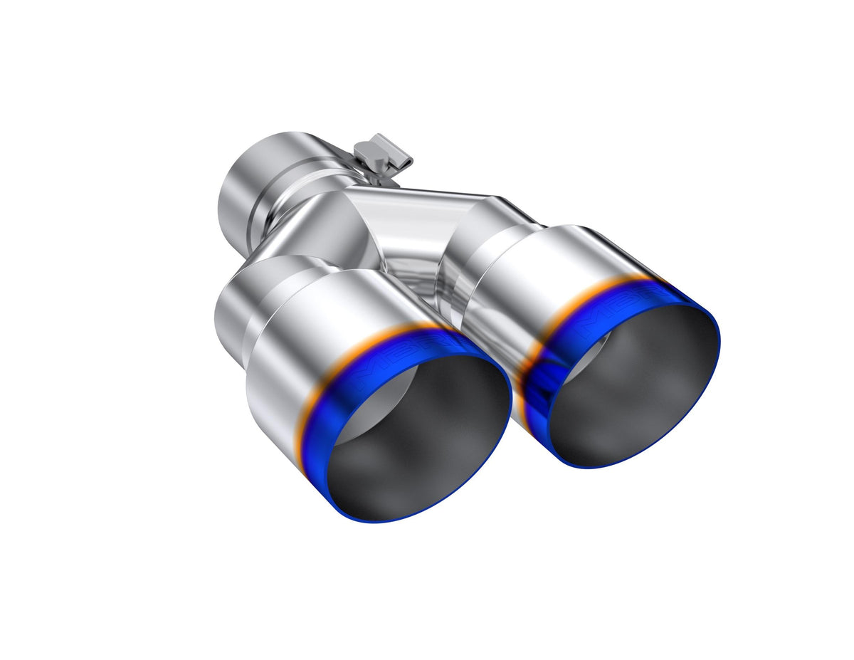 MBRP 2.5" Inlet Exhaust Tip. T304 Stainless Steel, Burnt End. - T5171BE