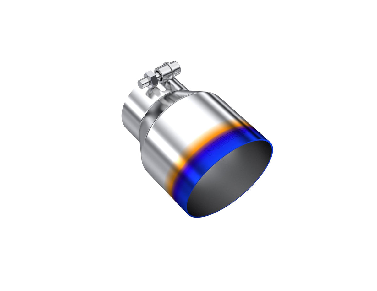 MBRP 3" Inlet Exhaust Tip. T304 Stainless Steel, Burnt End. - T5180BE