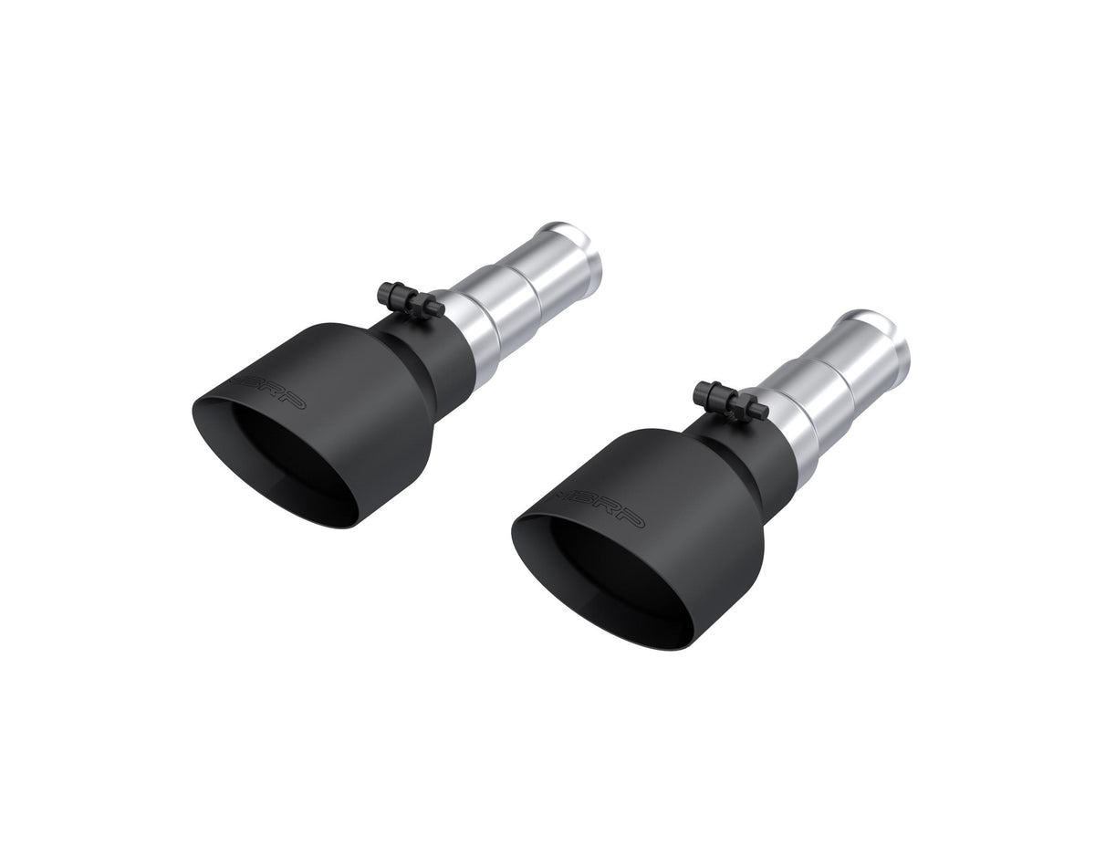 MBRP Mbrp Tip Set 5In Od Dual Wall Angle Cut Blk. (2019-2024 Ram 1500) - T5199BLK