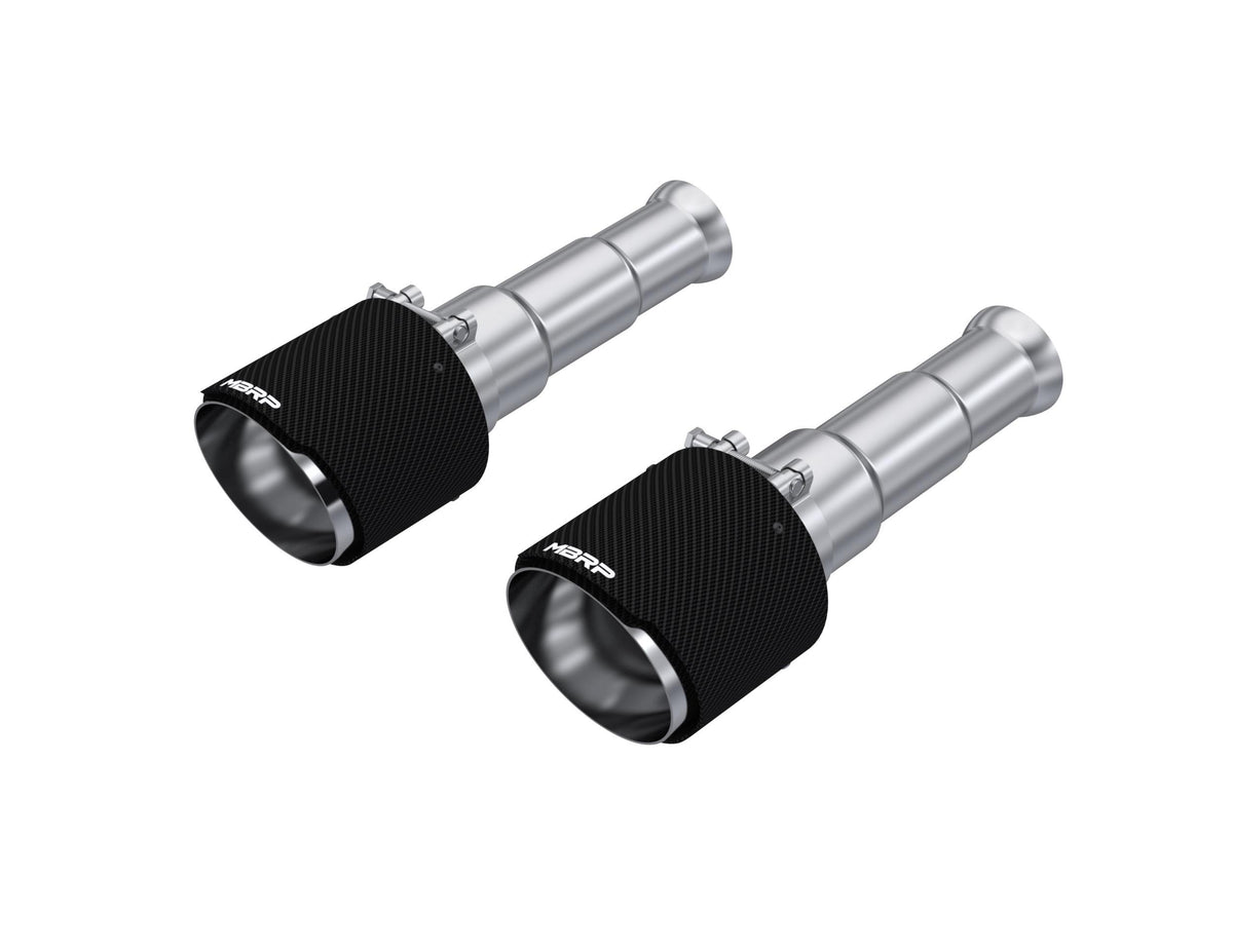 MBRP Mbrp Tip Set 5In Od Dual Wall Angle Cut T304 Cf. (2009-2024 Ram 1500, Ram 1500 Classic, Dodge Ram 1500) - T5200CF