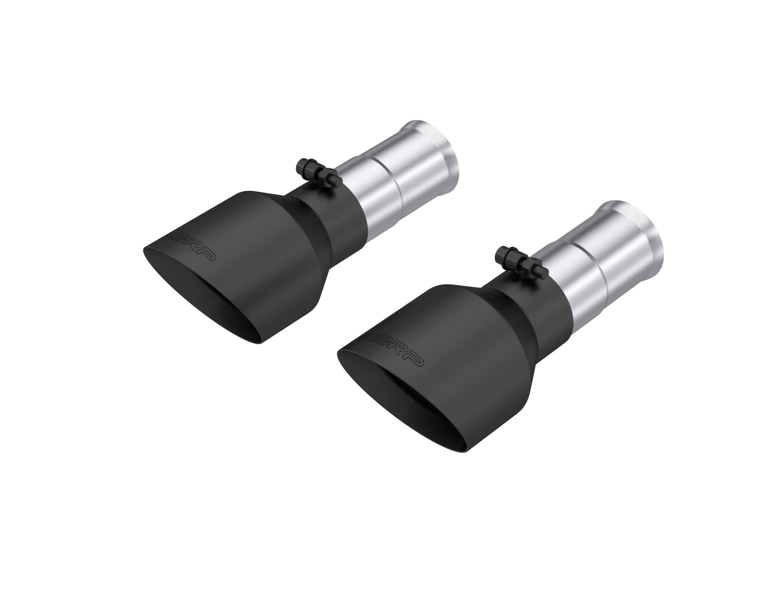 MBRP Mbrp Tip Set 5In Od Dual Wall Angle Cut Blk. (2025 Ram 1500) - T5204BLK