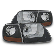 Raxiom G2 Euro Headlights With Parking Lights; Black Housing; Clear Lens (1997-2003 F-150) - T542830