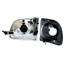 Raxiom G2 Euro Headlights With Parking Lights; Black Housing; Clear Lens (1997-2003 F-150) - T542830