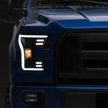 Raxiom G3 Projector Headlights With Led Accent; Black Housing; Clear Lens (2015-2017 F-150 XL, F-150 Lariat, F-150 XLT) - T542837