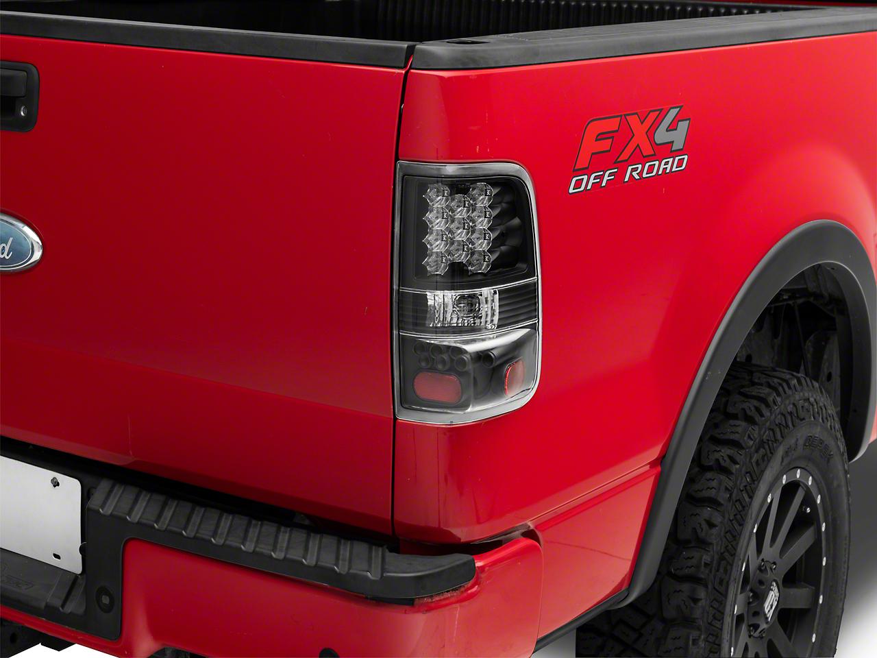 Raxiom Led Tail Lights; Black Housing; Clear Lens (2004-2008 F-150) - T542840