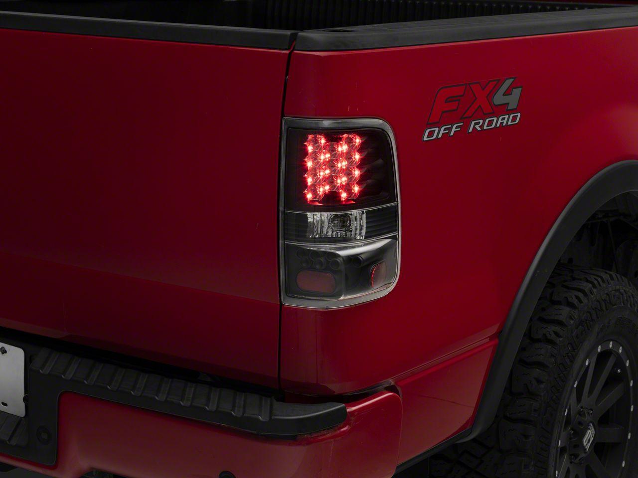 Raxiom Led Tail Lights; Black Housing; Clear Lens (2004-2008 F-150) - T542840