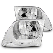 Raxiom G2 Euro Headlights; Chrome Housing; Clear Lens (1997-2003 F-150) - T542852