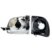 Raxiom G2 Euro Headlights With Parking Lights; Chrome Housing; Clear Lens (1997-2003 F-150) - T542853