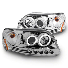 Raxiom Led Halo Projector Headlights; Chrome Housing; Clear Lens (1997-2003 F-150) - T542860