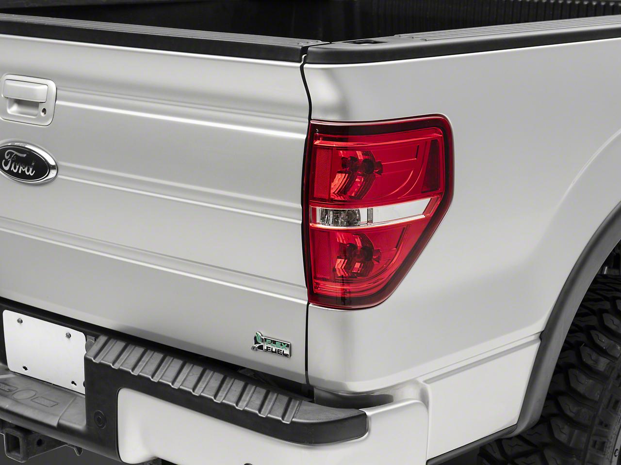 Raxiom Tail Lights; Chrome Housing; Red/Clear Lens (2009-2014 F-150) - T542865