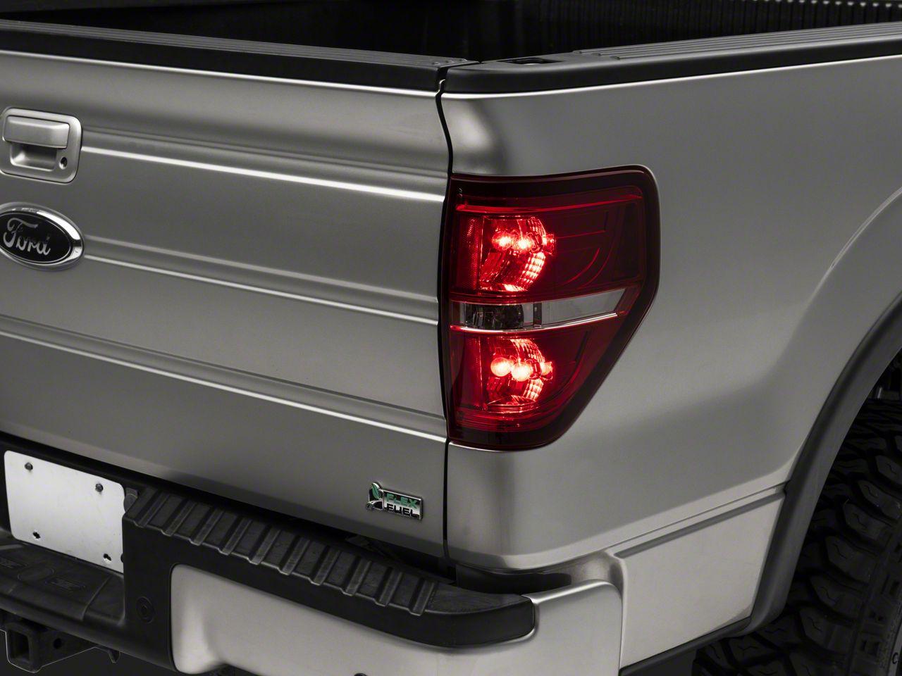 Raxiom Tail Lights; Chrome Housing; Red/Clear Lens (2009-2014 F-150) - T542865