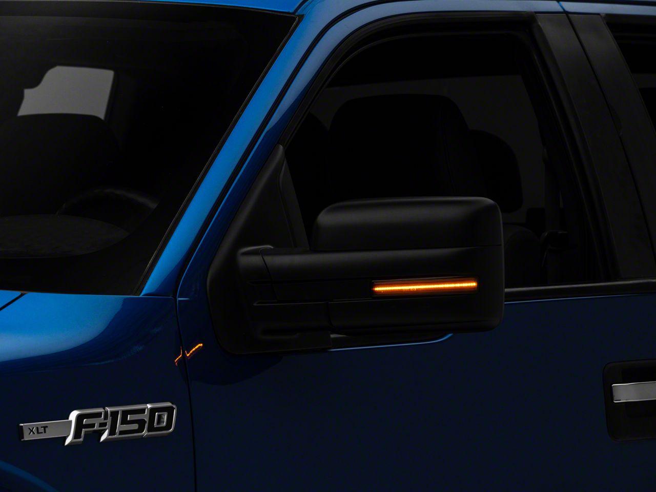 Raxiom Axial Series Sequential Led Mirror Mounted Turn Signals; Smoked (2009-2014 F-150) - T544359