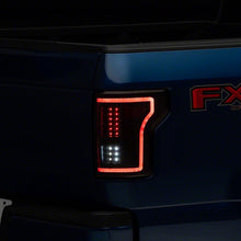 Raxiom Led Tail Lights With Sequential Turn Signals; Black Housing; Clear Lens (2015-2017 F-150 XL, F-150 Lariat, F-150 XLT) - T544625