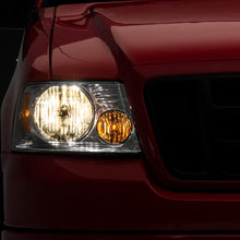 Raxiom Axial Series Oem Style Replacement Headlights; Chrome Housing; Clear Lens (2004-2008 F-150) - T551341
