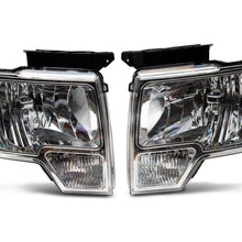 Raxiom Axial Series Oem Style Replacement Headlights; Chrome Housing; Clear Lens (2009-2014 F-150) - T551343