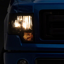 Raxiom Axial Series Oem Style Replacement Headlights; Chrome Housing; Smoked Lens (2009-2014 F-150) - T551344