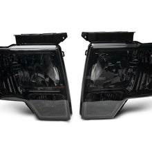 Raxiom Axial Series Oem Style Replacement Headlights; Chrome Housing; Smoked Lens (2009-2014 F-150) - T551344