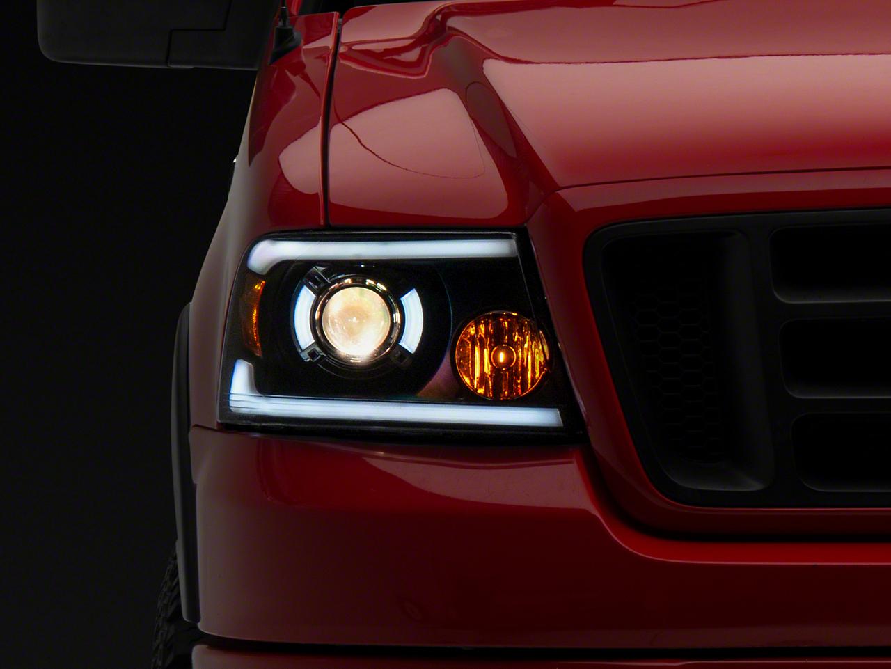 Raxiom Axial Series Projector Headlights With Sequential Led Bar (2004-2008 F-150) - T566364