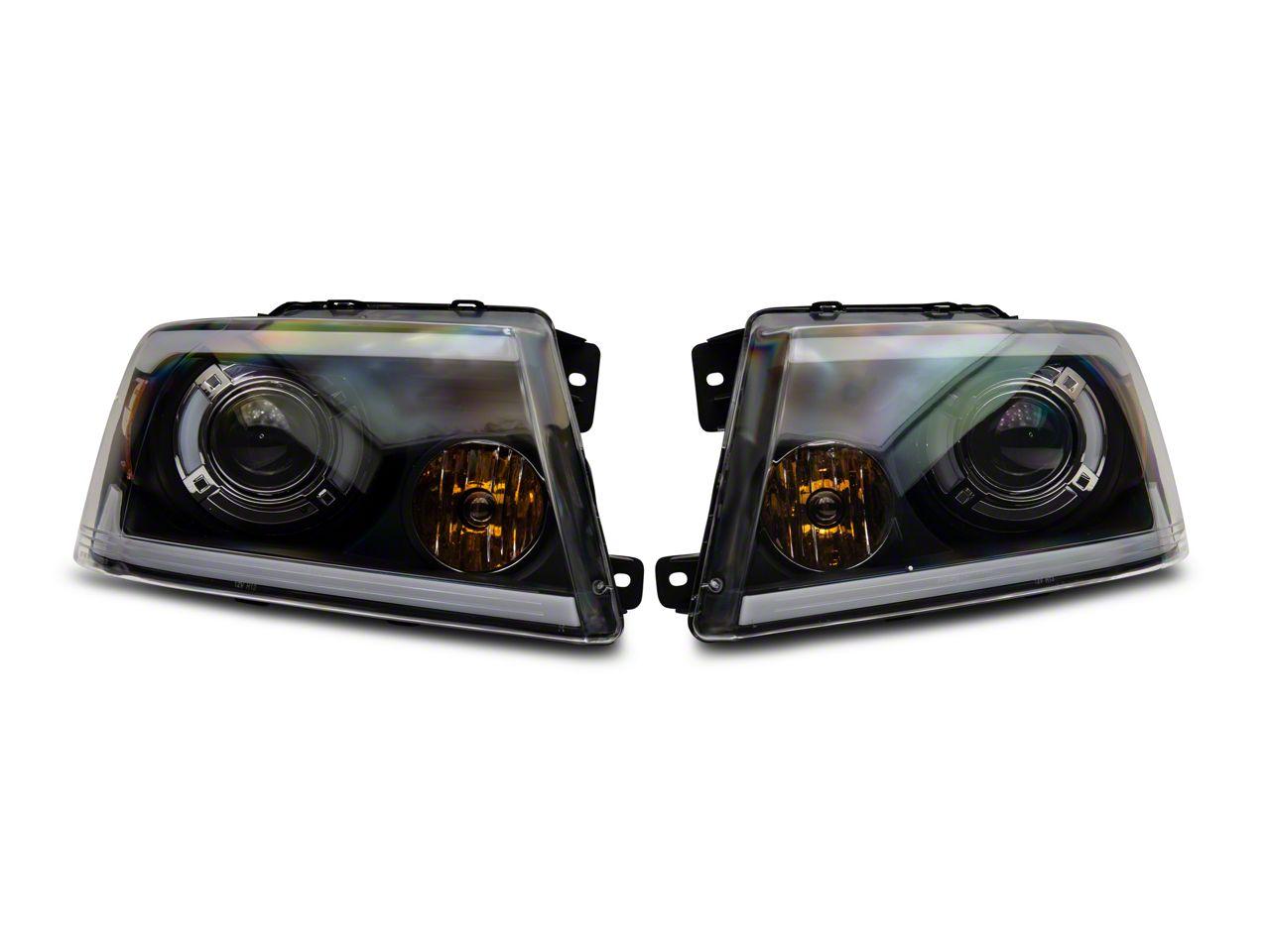 Raxiom Axial Series Projector Headlights With Sequential Led Bar (2004-2008 F-150) - T566364