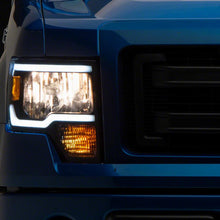 Raxiom Axial Series Headlights With Led Bar; Black Housing; Clear Lens (2009-2014 F-150) - T566367