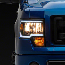 Raxiom Axial Series Headlight With Sequential Led Bar; Black Housing; Clear Lens (2009-2014 F-150) - T566368