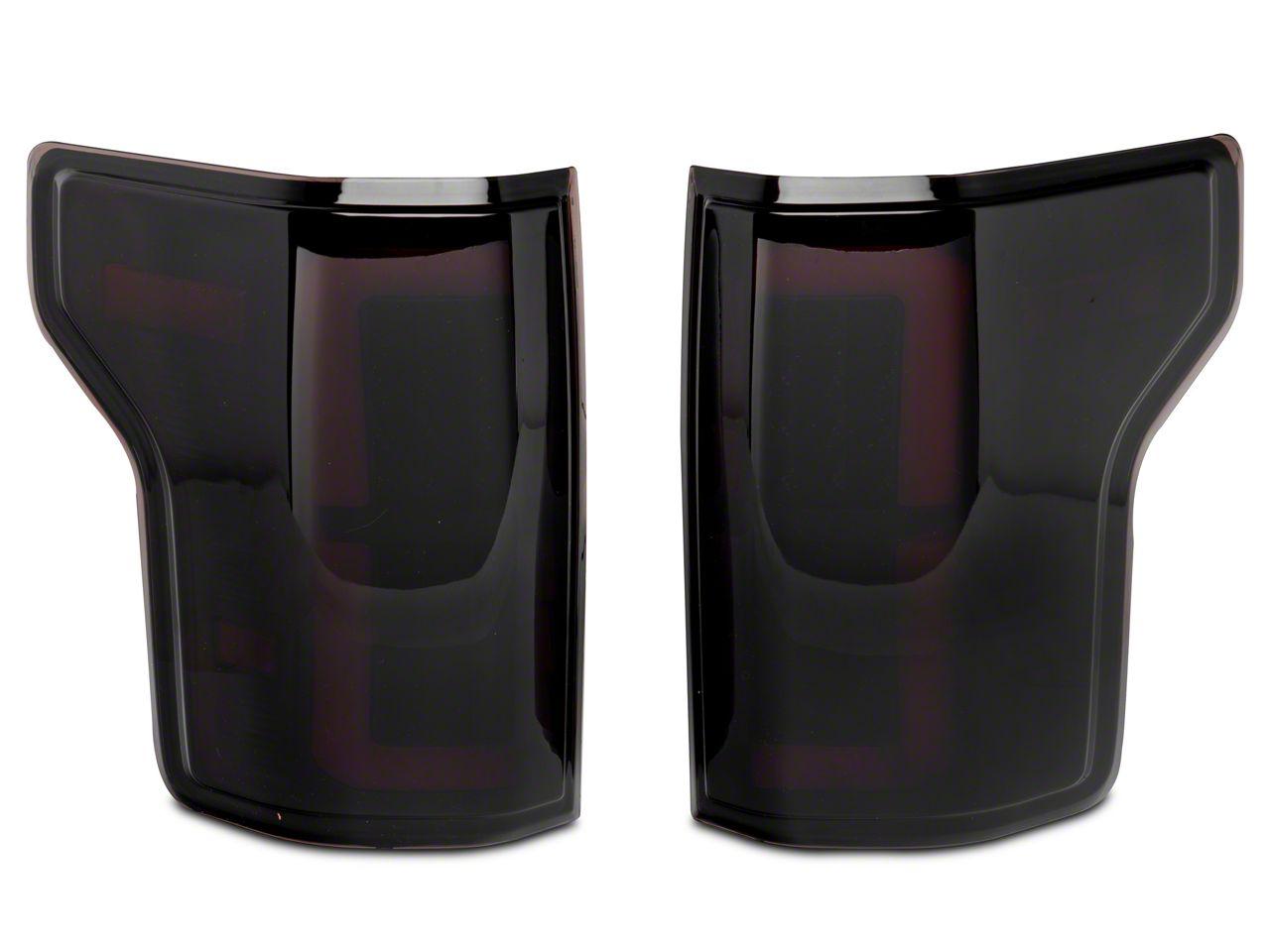 Raxiom Axial Series Led Tail Lights; Black Housing; Smoked Lens (2015-2017 F-150 XL, F-150 Lariat, F-150 XLT) - T569481