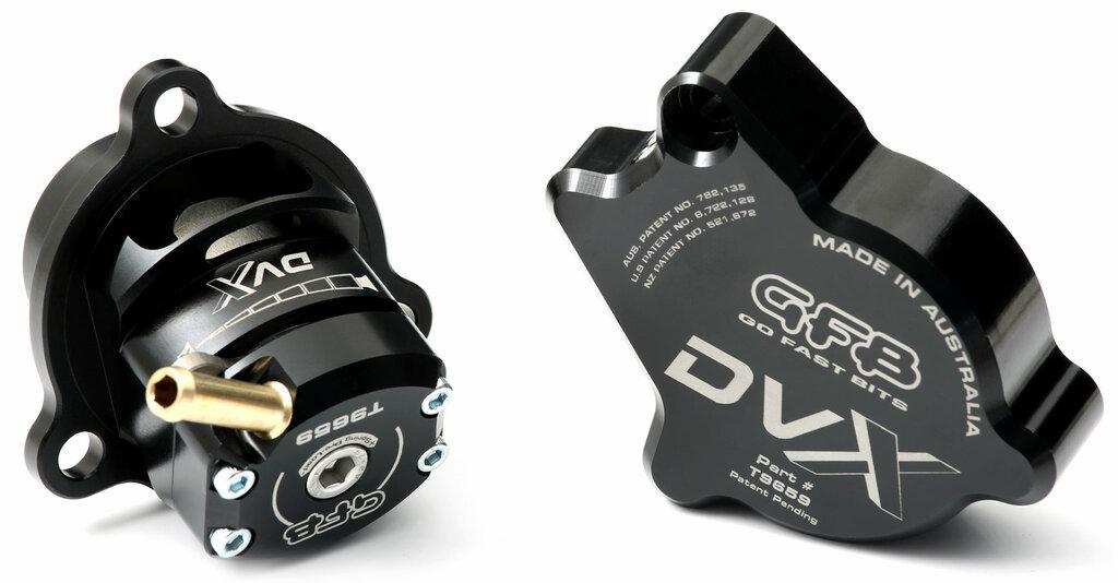 Go Fast Bits Dvx Bov/Diverter Dual Outlet Valve; Patented Venting Bias Adjustment System (2012-2020 A3, A3 Quattro, Golf R, GTI, TT) - T9659