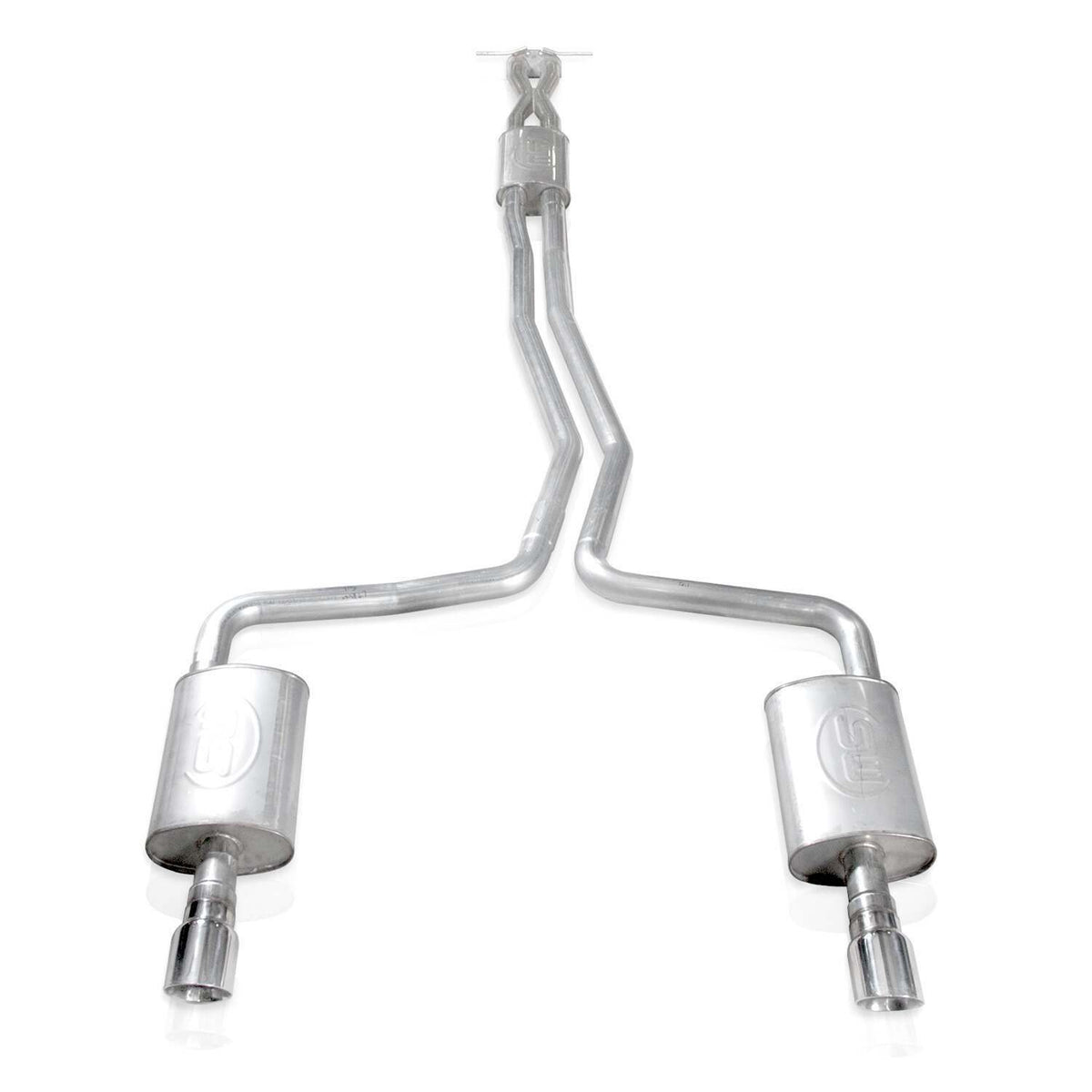 Stainless Works Ecoboost Dual Turbo Chambered Mufflers Fatory Connect (2010-2018 Taurus) - TA10ECOCB