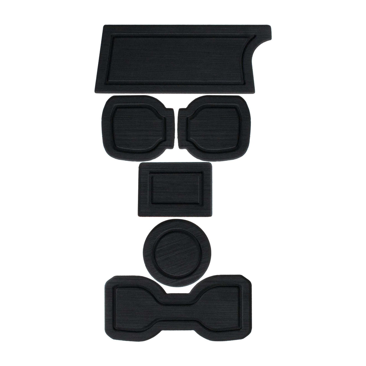 TUFSKINZ FOAM Cup holder inserts without QI Charger(Automatic) Inserts (2016-2023 Tacoma) - TAC005-FBK-X