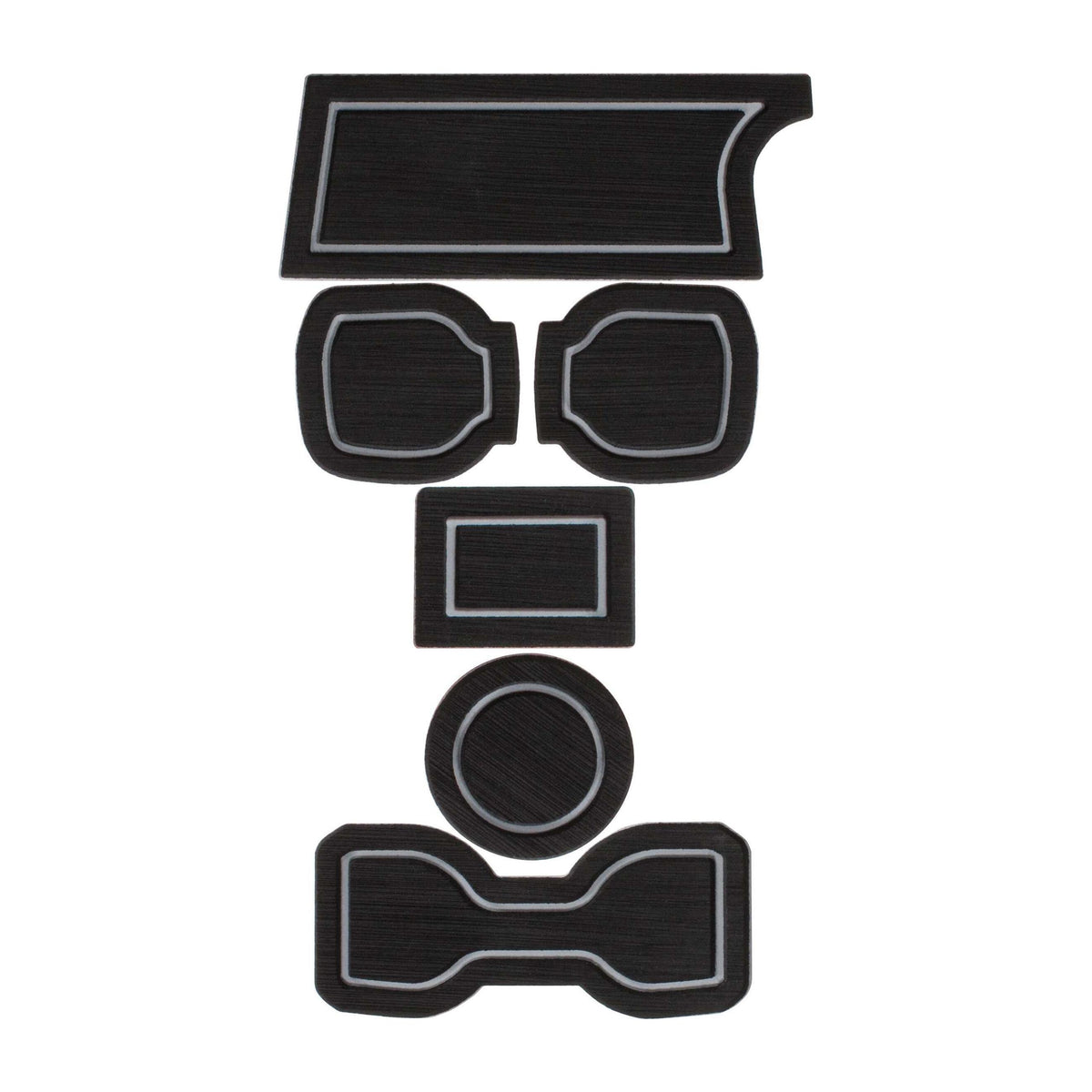 TUFSKINZ FOAM Cup holder inserts without QI Charger(Automatic) Inserts (2016-2023 Tacoma) - TAC005-FGY-X