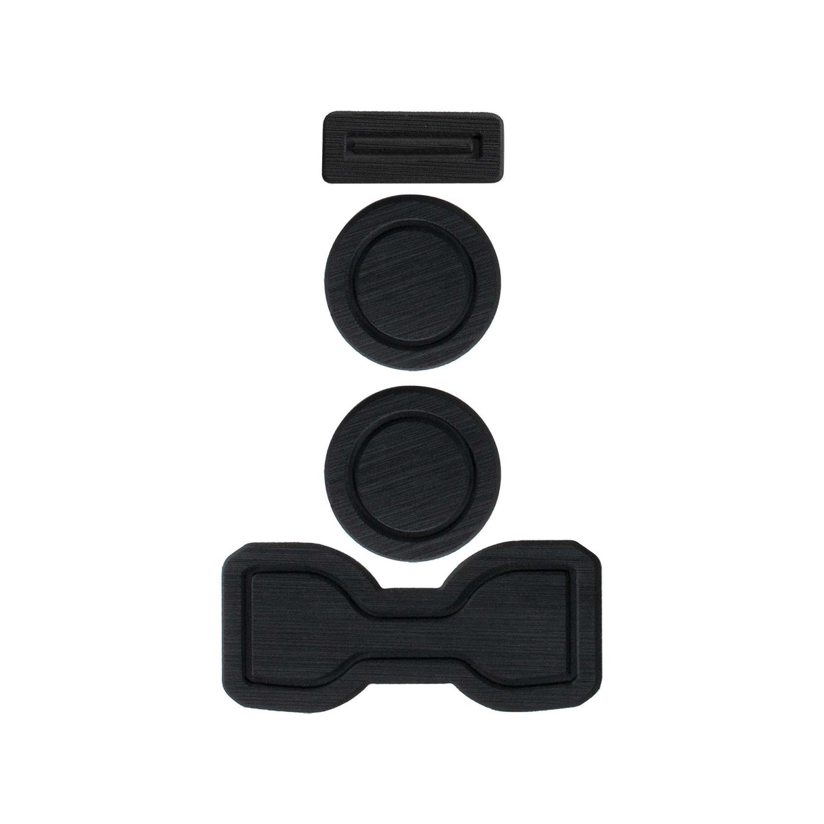 TUFSKINZ FOAM Cup Holder Inserts(Manual/QI Charger) Inserts (2016-2023 Tacoma) - TAC007-FBK-X