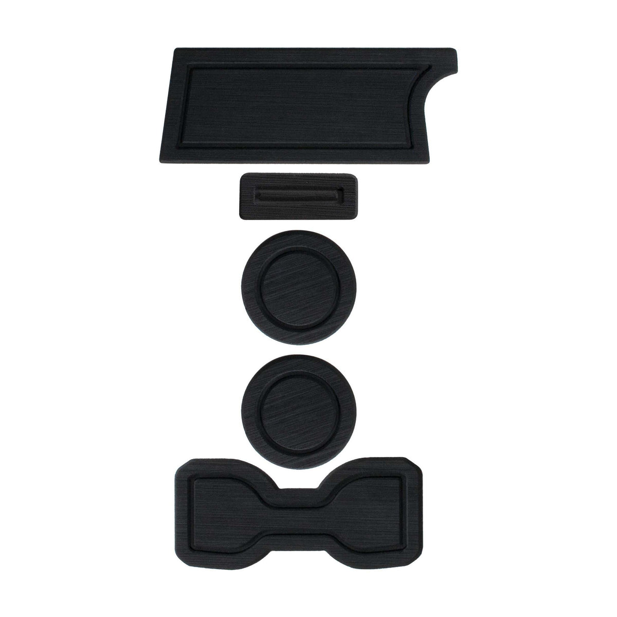 TUFSKINZ FOAM Cup Holder Inserts(Without QI Charger/Manual) Inserts (2016-2023 Tacoma) - TAC009-FBK-X